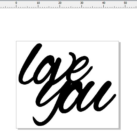 love you 47 x 40  pack of 10 card size
